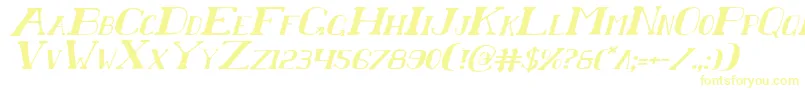 ChardinDoihleItalic-fontti – keltaiset fontit