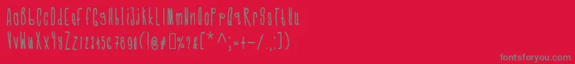 Шрифт Cmonkeebold – серые шрифты на красном фоне