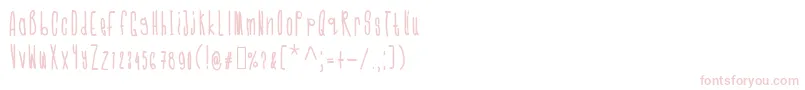 Cmonkeebold-Schriftart – Rosa Schriften