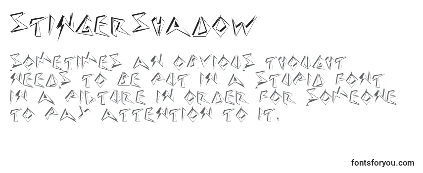 Обзор шрифта Stingershadow