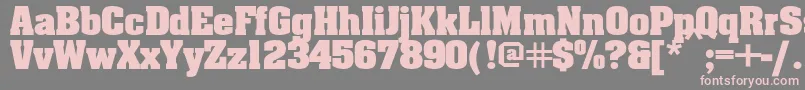 Ericabold-fontti – vaaleanpunaiset fontit harmaalla taustalla