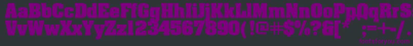 Шрифт Ericabold – фиолетовые шрифты на чёрном фоне