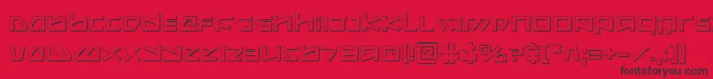 Kobold ffy Font – Black Fonts on Red Background