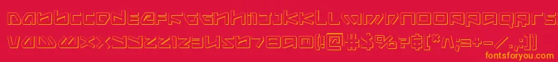 Kobold ffy Font – Orange Fonts on Red Background