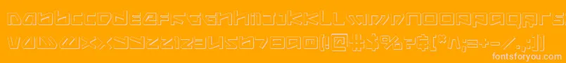 Kobold ffy Font – Pink Fonts on Orange Background