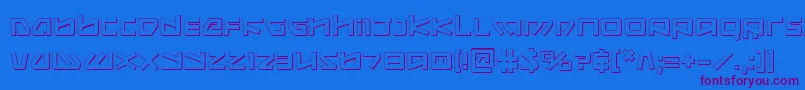 Шрифт Kobold ffy – фиолетовые шрифты на синем фоне