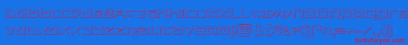 Kobold ffy Font – Red Fonts on Blue Background