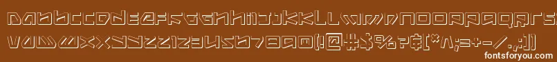 Шрифт Kobold ffy – белые шрифты на коричневом фоне