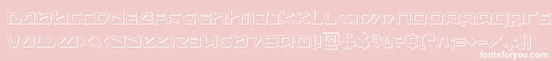 Kobold ffy-fontti – valkoiset fontit vaaleanpunaisella taustalla