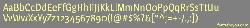 Шрифт MagraRegular – жёлтые шрифты на сером фоне