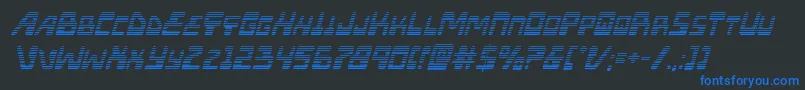 Xpedgradital Font – Blue Fonts on Black Background