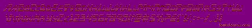 Xpedgradital Font – Brown Fonts on Purple Background
