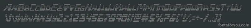 Xpedgradital Font – Gray Fonts on Black Background