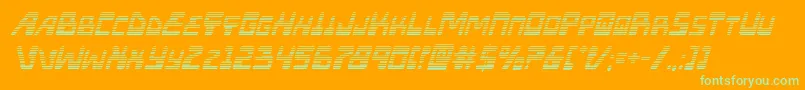 Xpedgradital Font – Green Fonts on Orange Background