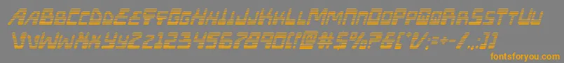 Xpedgradital Font – Orange Fonts on Gray Background