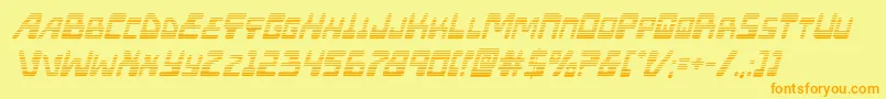 Xpedgradital Font – Orange Fonts on Yellow Background