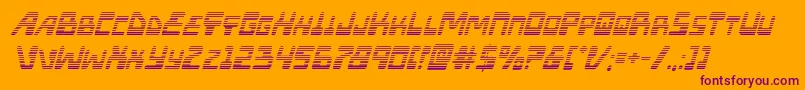 Xpedgradital Font – Purple Fonts on Orange Background