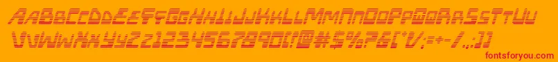 Xpedgradital Font – Red Fonts on Orange Background