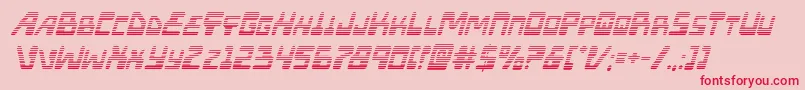 フォントXpedgradital – ピンクの背景に赤い文字