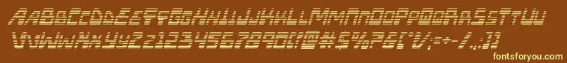 Xpedgradital Font – Yellow Fonts on Brown Background