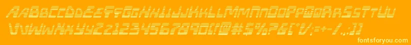 Xpedgradital Font – Yellow Fonts on Orange Background