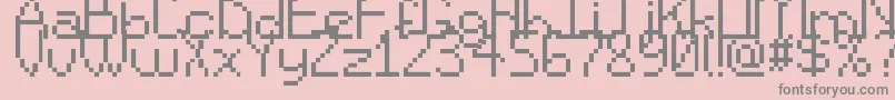 SpriteComic Font – Gray Fonts on Pink Background