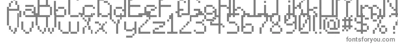 Czcionka SpriteComic – szare czcionki
