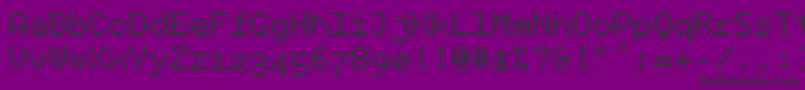 Bpdotsbold Font – Black Fonts on Purple Background