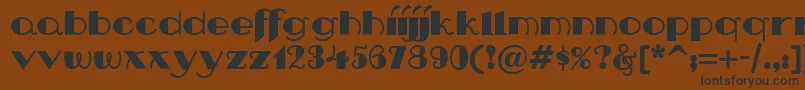 Nip Font – Black Fonts on Brown Background
