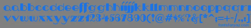 Nip Font – Blue Fonts on Gray Background