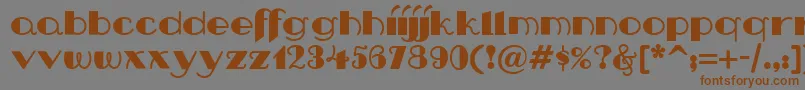 Nip Font – Brown Fonts on Gray Background