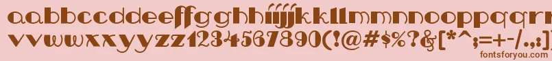 Nip Font – Brown Fonts on Pink Background