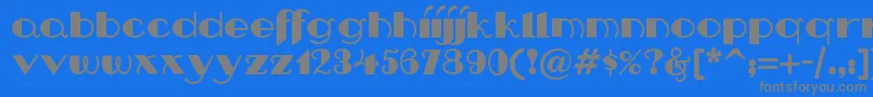 Nip Font – Gray Fonts on Blue Background
