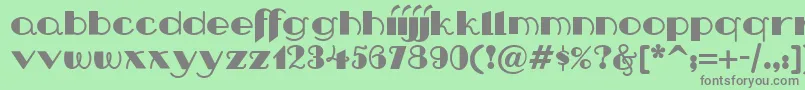 Nip Font – Gray Fonts on Green Background
