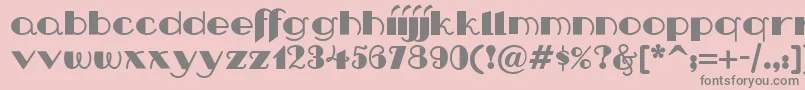 Nip Font – Gray Fonts on Pink Background