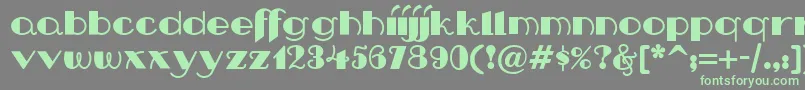 Nip Font – Green Fonts on Gray Background