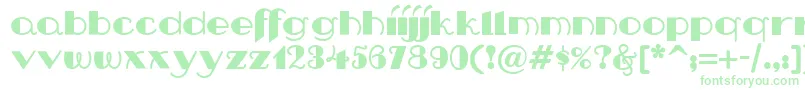 Nip Font – Green Fonts on White Background