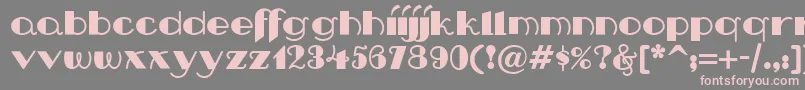 Nip Font – Pink Fonts on Gray Background