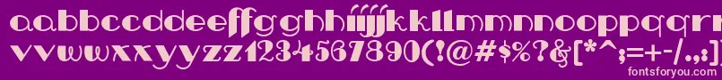 Nip Font – Pink Fonts on Purple Background