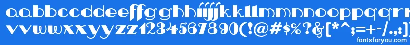 Nip Font – White Fonts on Blue Background
