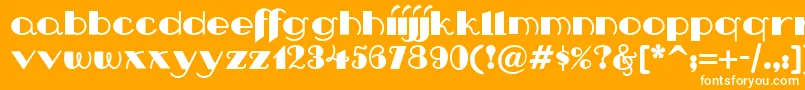 Nip Font – White Fonts on Orange Background