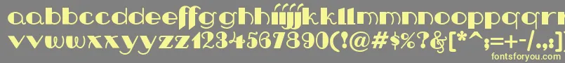 Nip Font – Yellow Fonts on Gray Background
