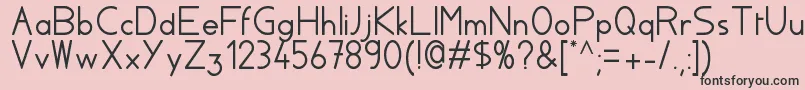 Aylacsscript-fontti – mustat fontit vaaleanpunaisella taustalla
