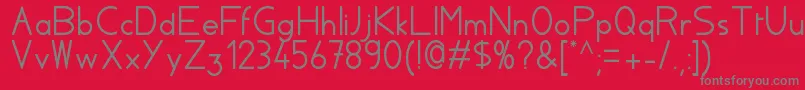 Aylacsscript Font – Gray Fonts on Red Background