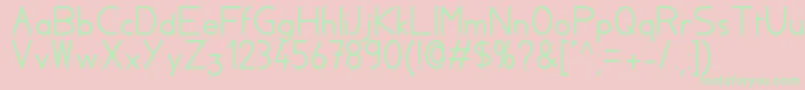 Шрифт Aylacsscript – зелёные шрифты на розовом фоне