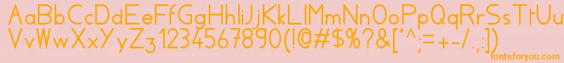 Aylacsscript Font – Orange Fonts on Pink Background