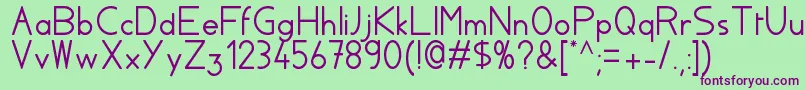 Aylacsscript Font – Purple Fonts on Green Background