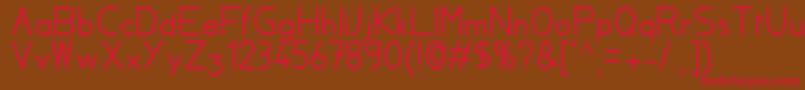 Aylacsscript Font – Red Fonts on Brown Background