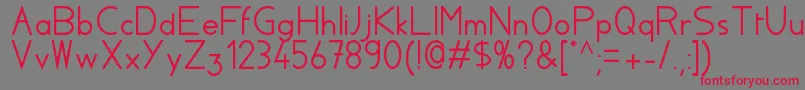 Aylacsscript Font – Red Fonts on Gray Background
