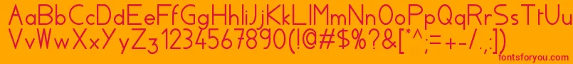 Aylacsscript Font – Red Fonts on Orange Background